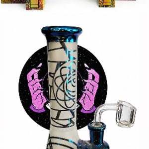 Bong Beaker Diseño Pintado